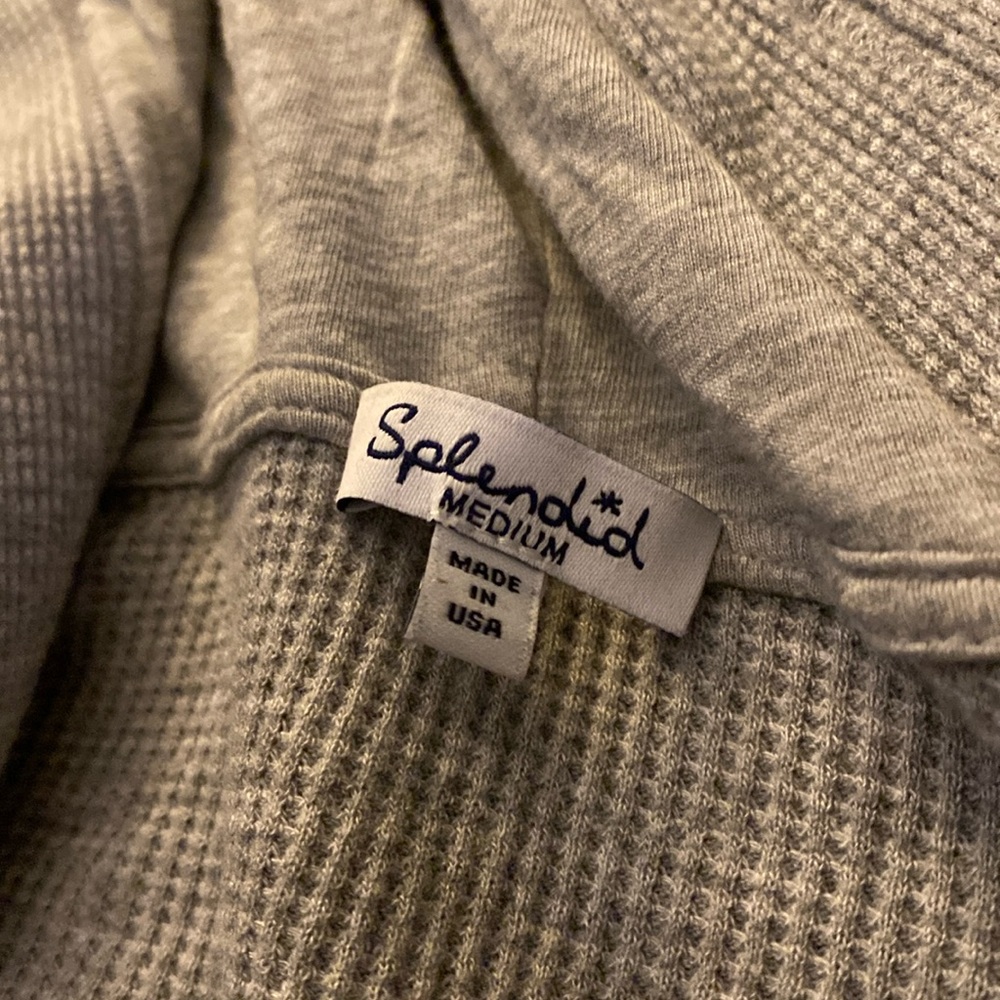 Splendid Grey Thermal Cardigan - Picture 3 of 3